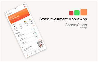 Coccus Investment Mobile App app design ui ux