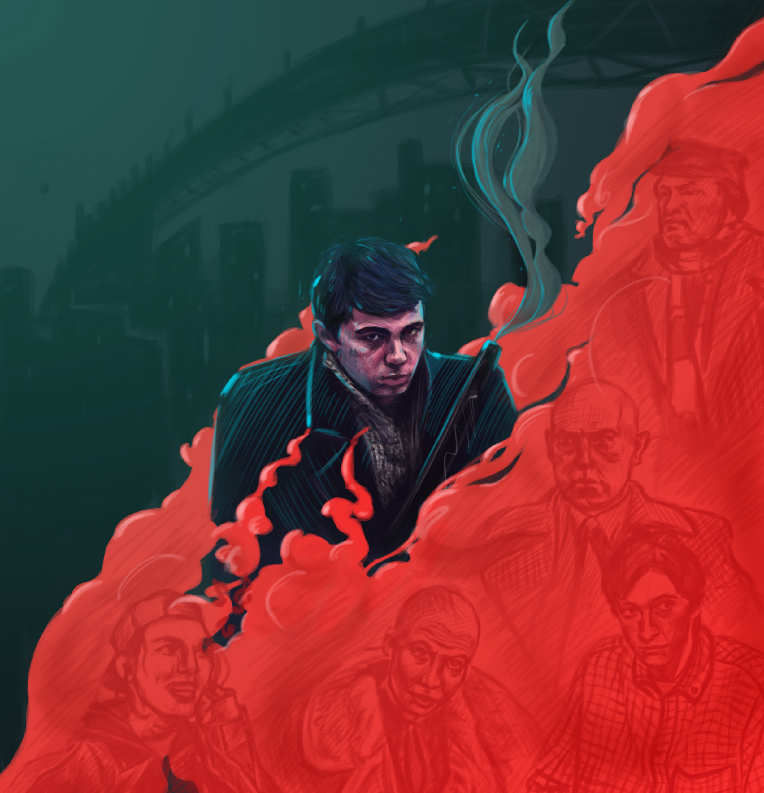 brat art balabanov bodrov brat brat2 brother2 cg cinema danila digital draw illustration man paint portrait