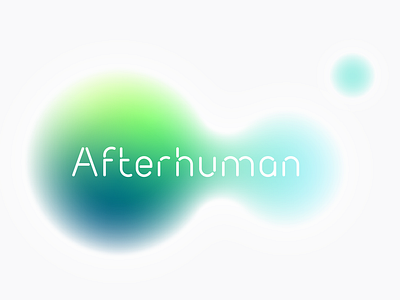 Afterhuman branding colorful futuristic graphic design logo logotype mark metaball vector