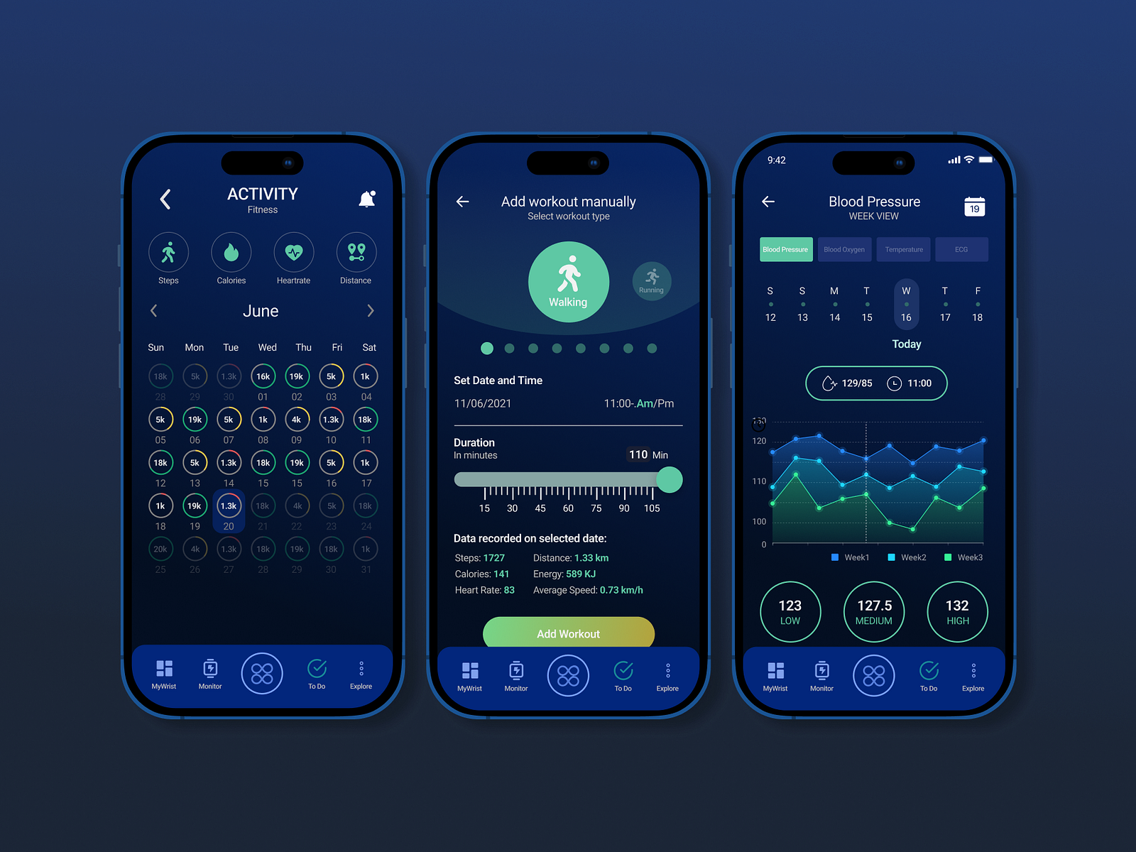Smart Watches Fitness Tracker Mobile App by Oleksandr Fedoryshyn on