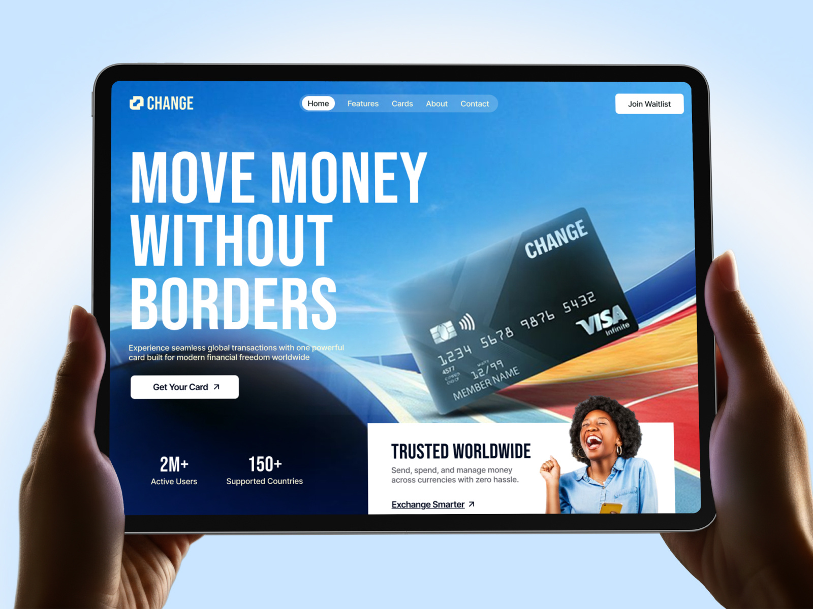 FinTech Website for Modern Banking banking platform brand identity development digital banking finance website financial services fintech hero section ui interface design landing page modern ui payment app pro web design product design techwitpro ui design user experience ux design website design