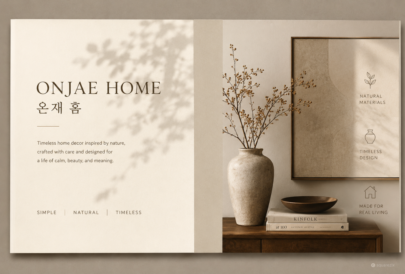 Onjae Home | Korean Home Aesthetics Brand Identity brand identity branding design editorial design graphic design illustration logo logo design ui visual identity
