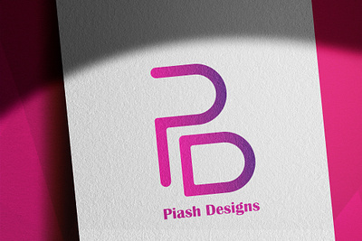 Letter P & D Logo Design d letter logo design illustration letter logo logo logo design p letter logo