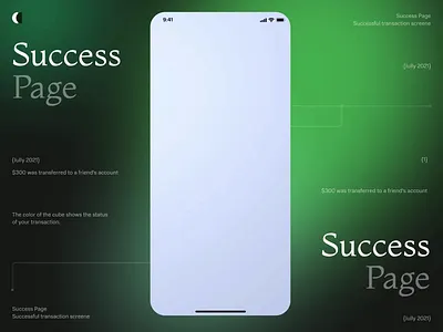 Concept Success page 3d aftereffects animation c4d figma interface mobile ui