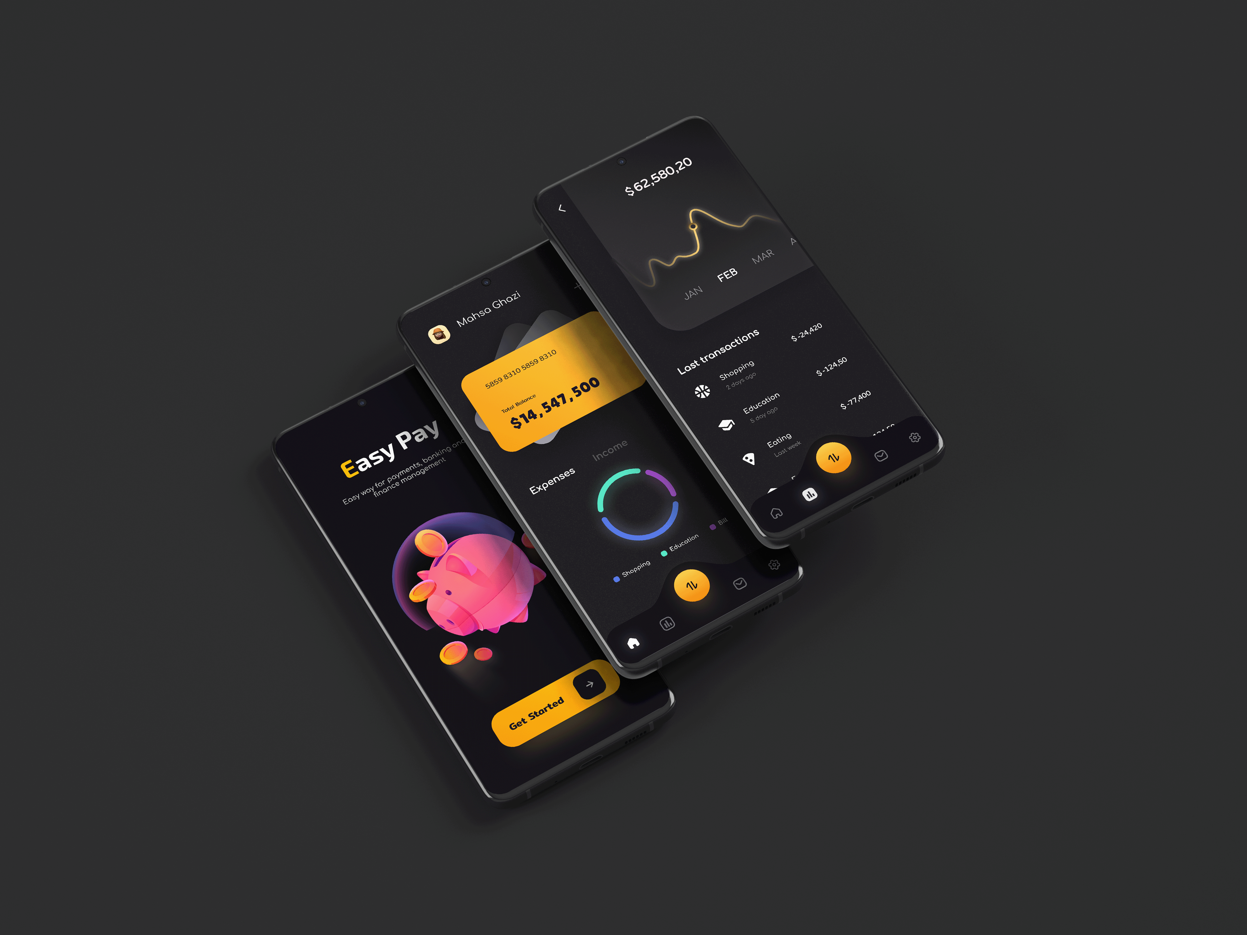 Banking App banking bankingapp financial graphic design graphicdesign mobileapp mobileui ui uidesign userinterfacedesign ux wallet