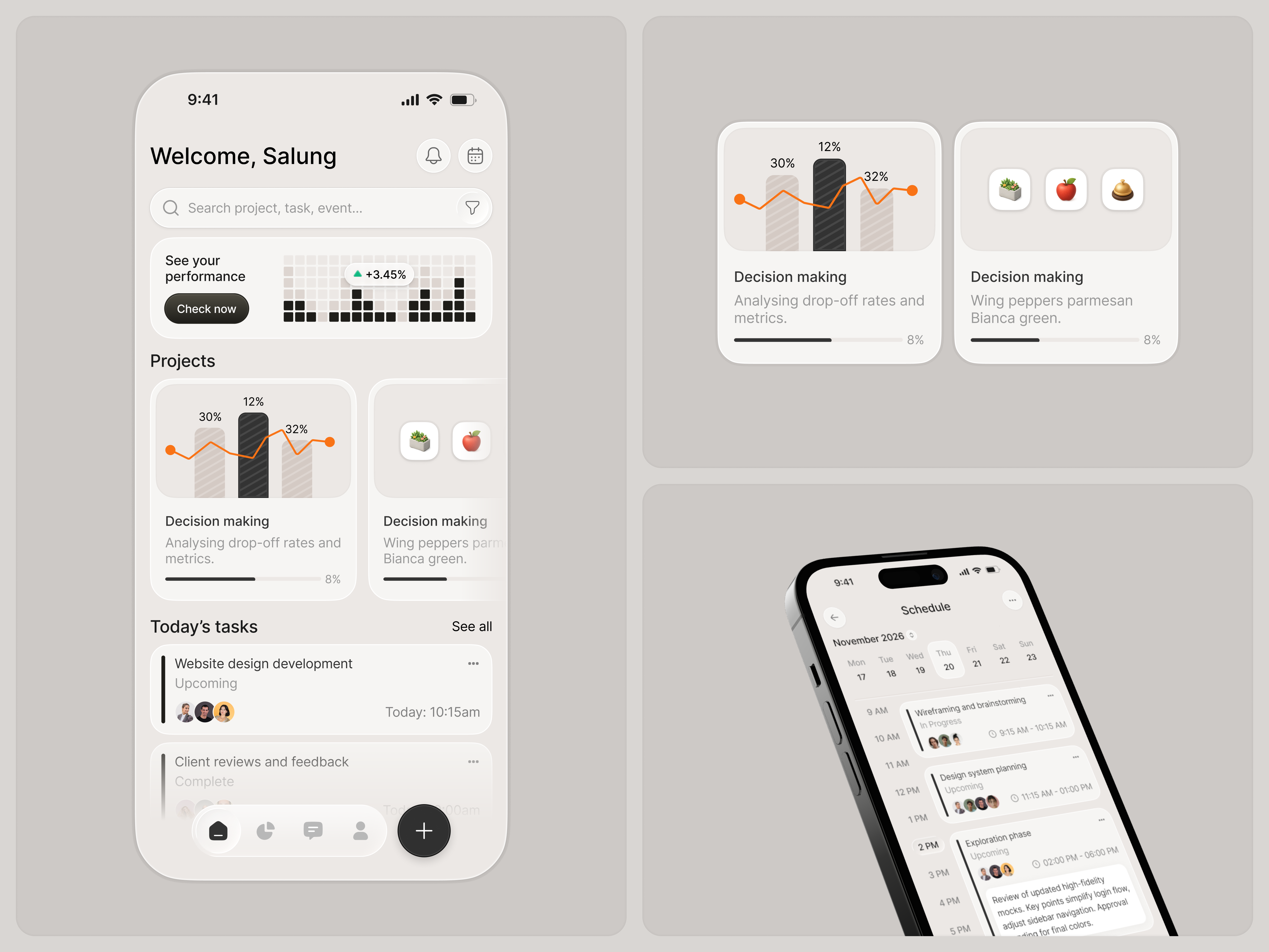 Project management app exploration app app design assignment calendar click up design event graphic design manage management mobile product project slack task to do trello ui ui design ui ux