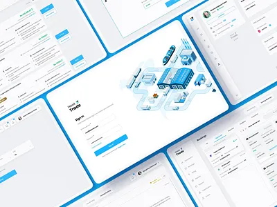 Hawk Trade app b2b b2c branding containerbooking enterprise illustration logistic logo minimal supplychain ui userexperience userinterface useronboarding ux webapp