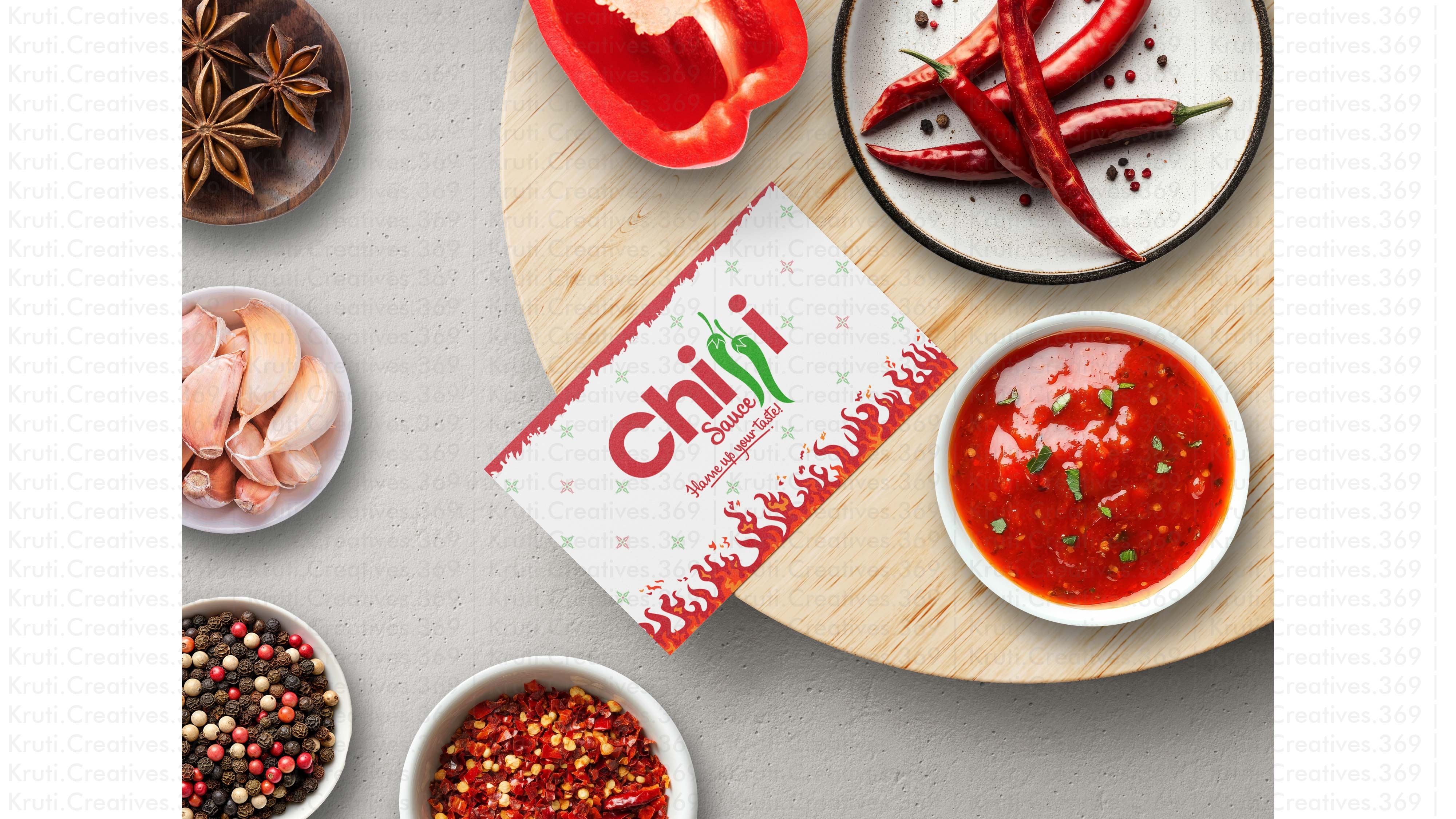 chilli sauce - branding branding graphic design logo