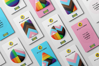 IKEA Pride Campaign 2021 branding campaign design gay ikea lgbtq mockup pins pride