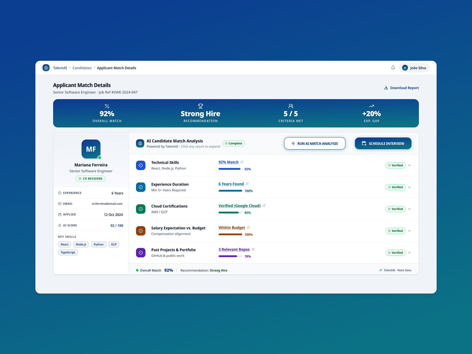 HR AI Agent: Candidate Match Analysis agentic experience ai ai recruitment app candidate experience design design system hr hr agent hr app outsystems outsystems design system outsystems ui outsystems ui kit recruitment app recruitment experience ui ui kit ux design