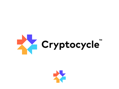 Cryptocycle brand branding cryptocycle design graphic design illustration logo logo design minimal modern ui