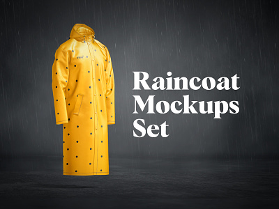 Raincoat Mockups Set coat download jacket mockup psd