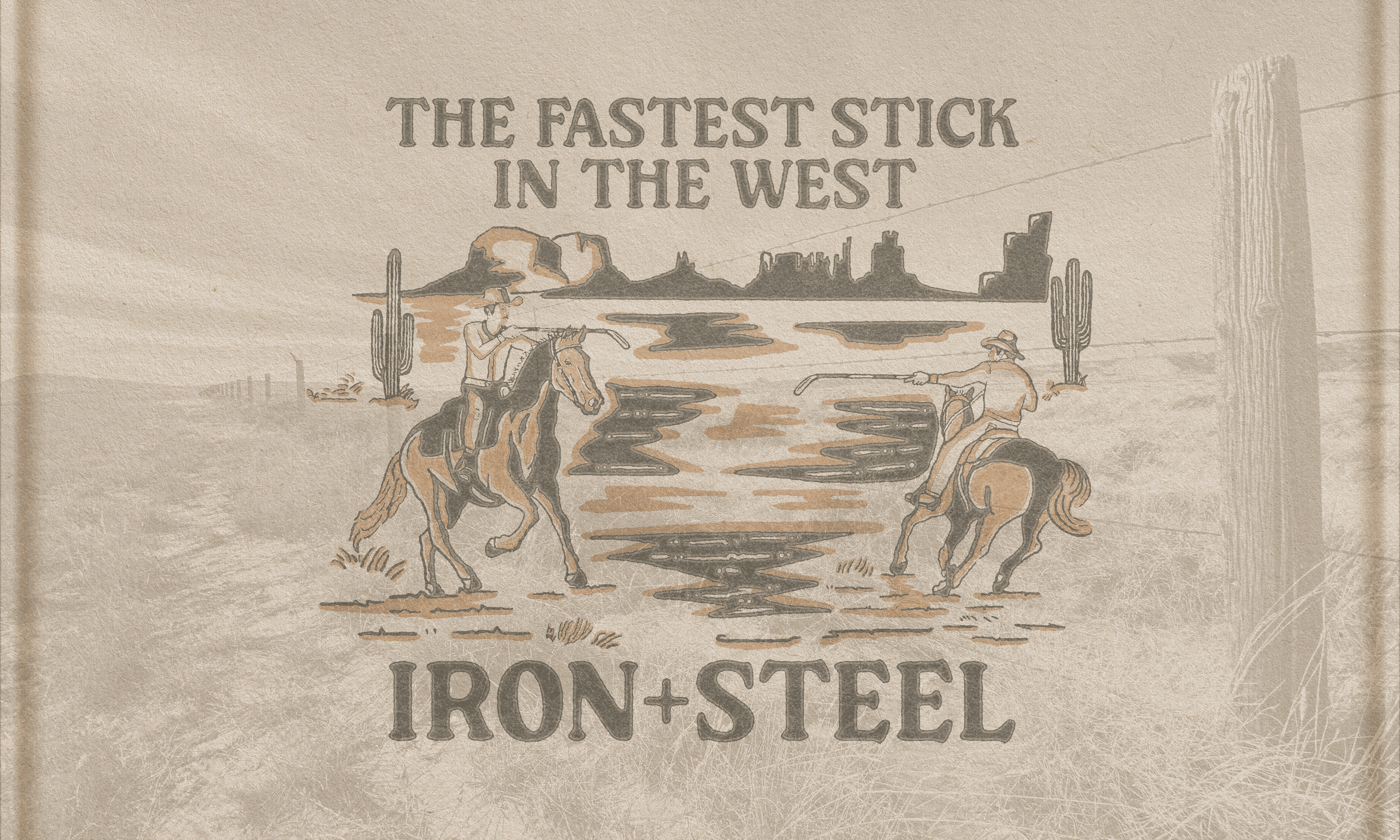 Iron + Steel — Vintage Western Apparel Graphic apparel appareldesign branding cowboy design dribbble graphic design graphicdesign illustration merchandise screenprint tshirtdesign vintage western