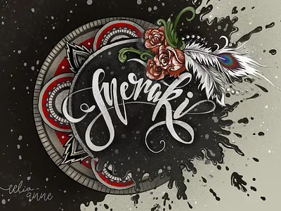 Meraki Creative Interface 3d art grunge effect illustration ipad mandala art meraki procreate