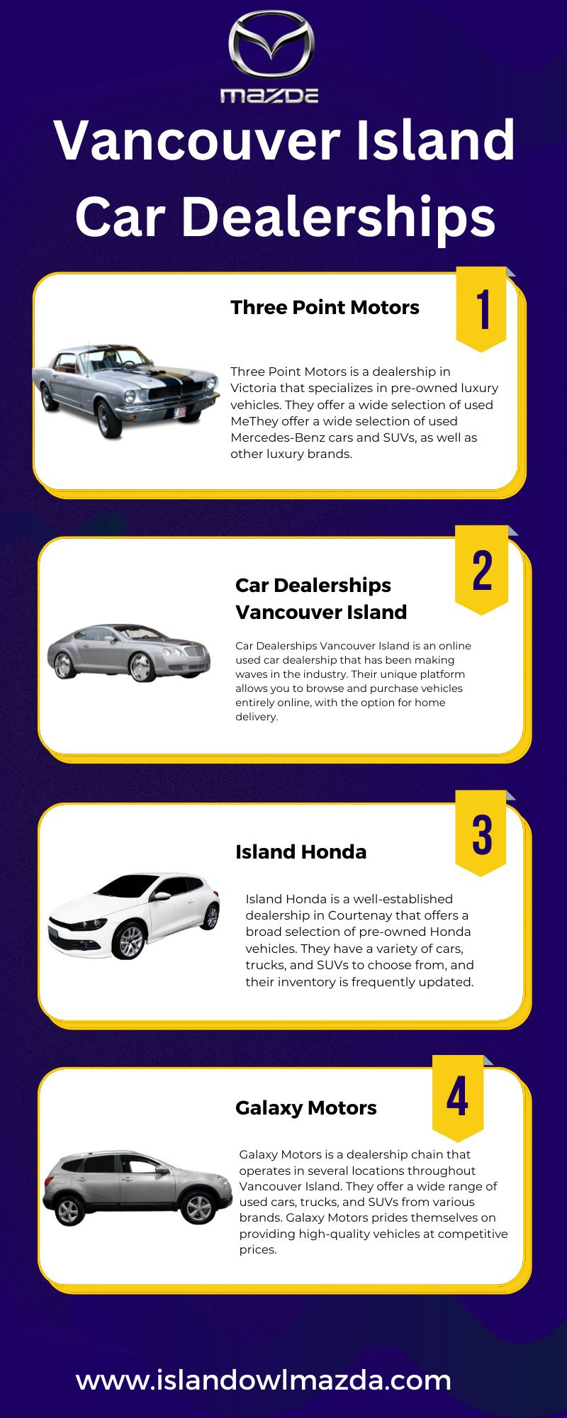 Campbell River New And Used by Island Owl Mazda on Dribbble