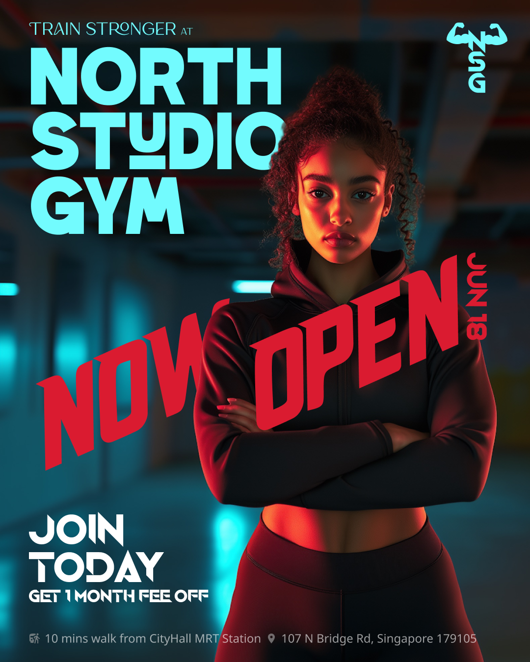 GYM Poster graphic design marketing promotion