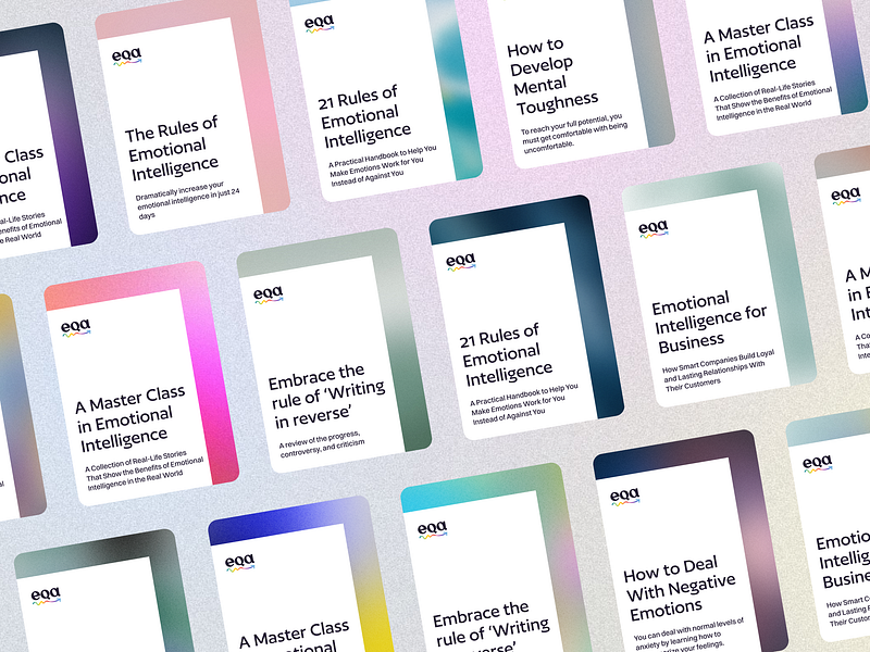 EQ Applied - Publications blog branding emotional intelligence eq graphic design logo news post publication swag template