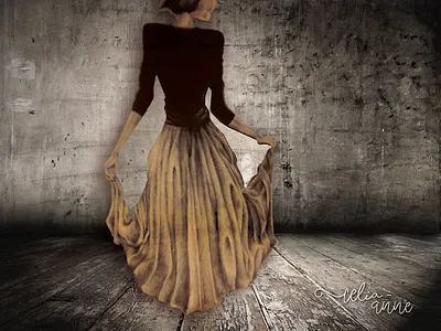 Ethereal Lady 3d art collage illustration multi media superimposed