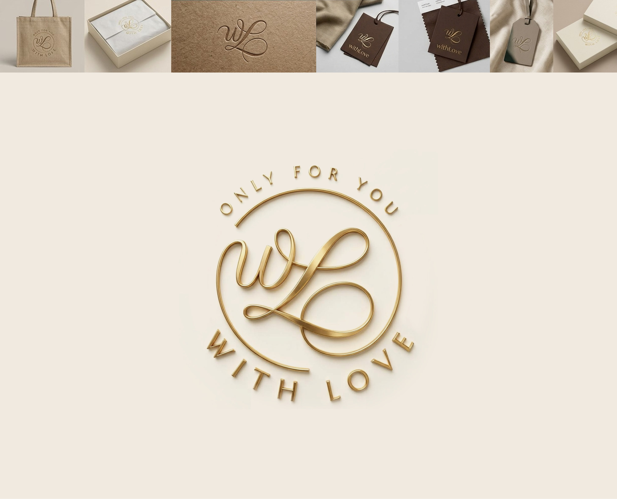 Premium Fashion Clothing Brand Logo Story - WithLove brandidentity creativedirection fashion logo logo lettering logodesign logotype monogram premiumfashion typography withlove