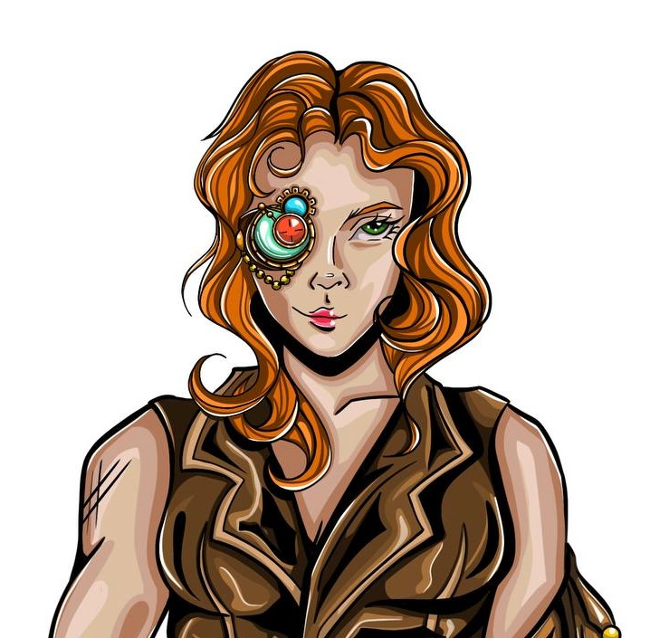 Character Concept bold lines character design concept art design digital art digital illustration game art illustration line art procreate skin design steampunk