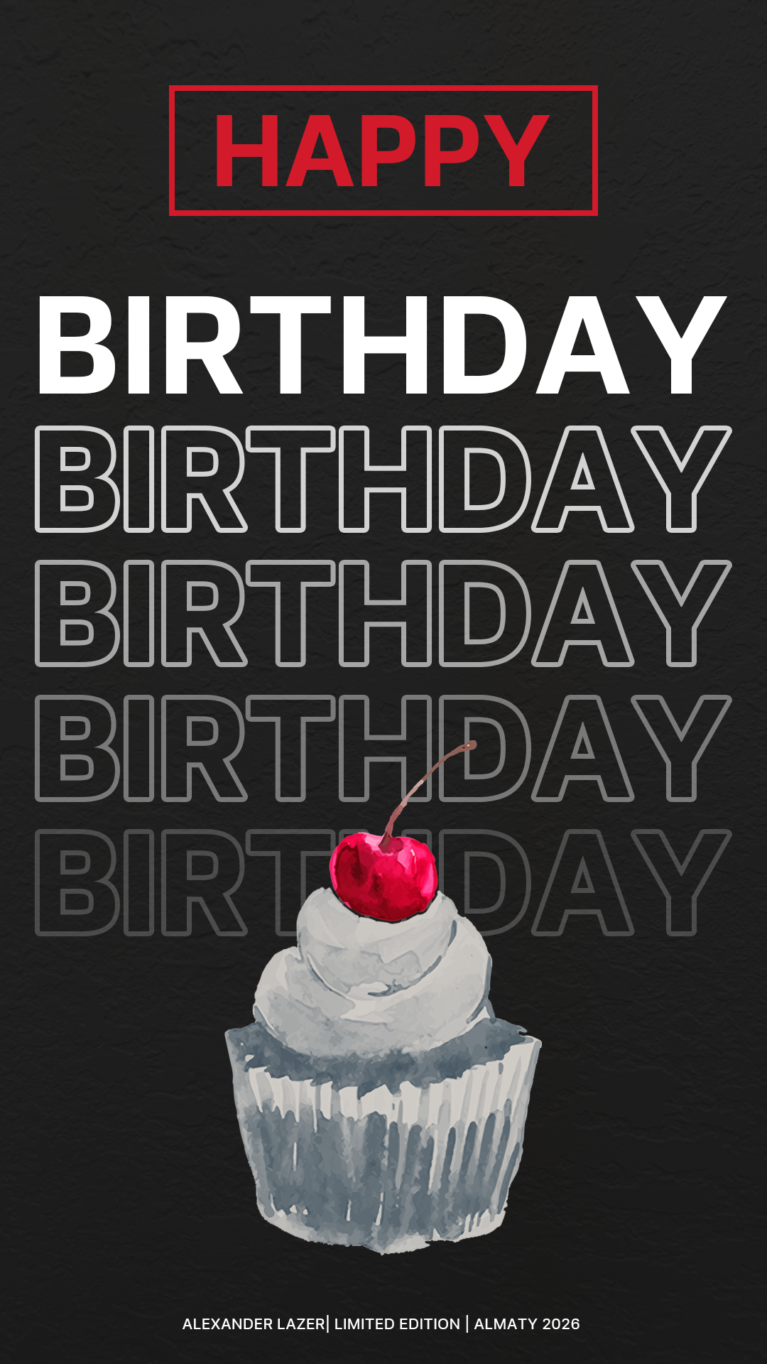 Design Happy Birthday Poster design graphic design photoshop poster design