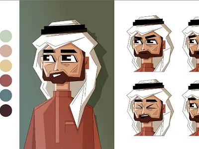 Motion Graphic Character illustration vector