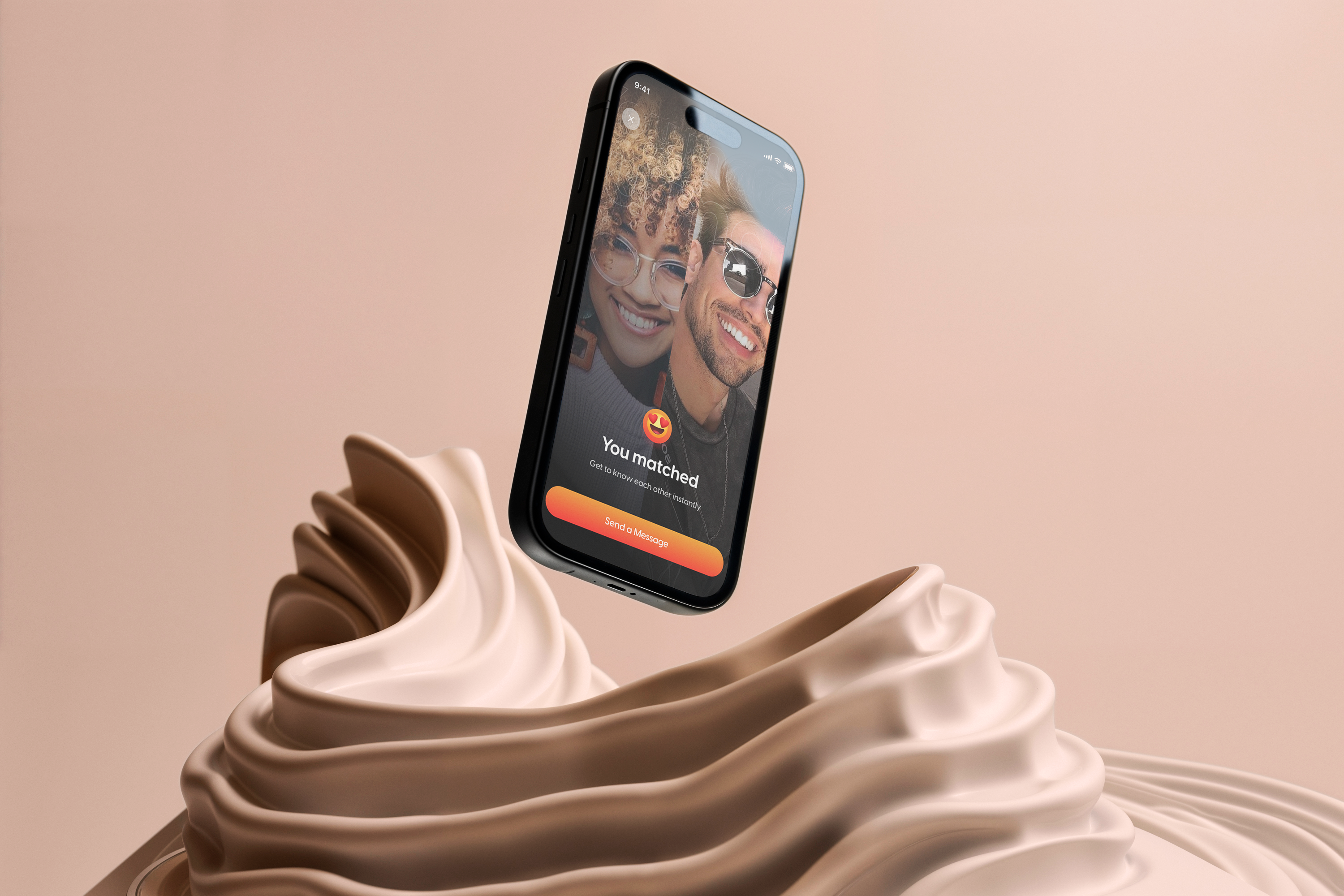 Dating App (Match Screen) branding crypto dating dating app dating mobile app graphic design hiring landing page design love match screen mobile app design mobile app designer product designer subscription app ui ui designer uiux uiux designer ux designer website designer