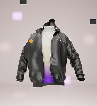 Branded Jacket for Zara 3d branding clothing design graphic design illustration jacket logo ui vector