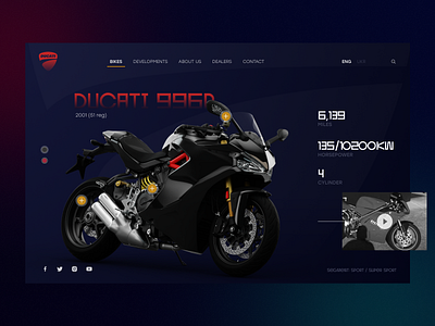 Ducati Website ducati graphic design landing moto motocycle product ui uiux ux web