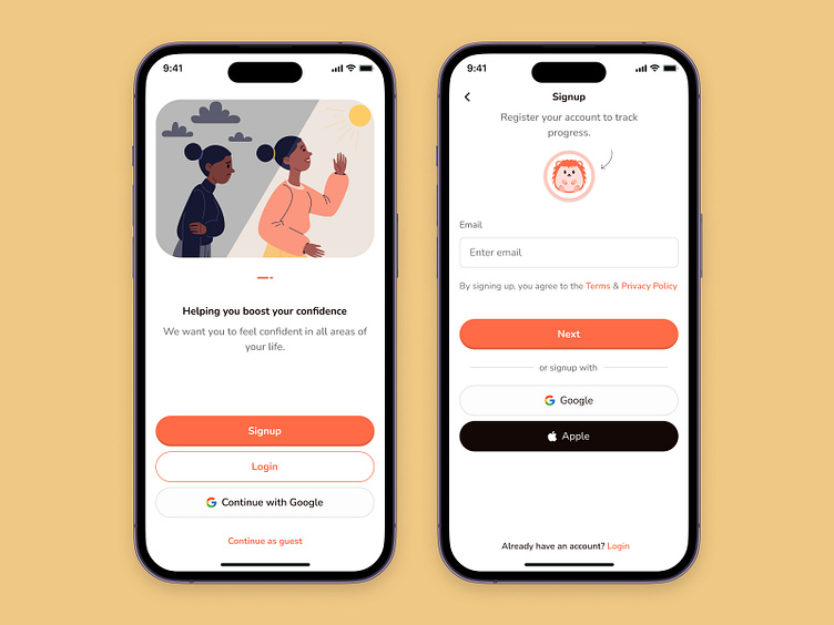 Login page exploration for HopStair by Oladapo Awosika on Dribbble