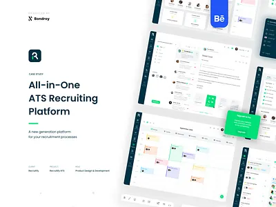 Recruitify ATS Case Study app application application tracking software application tracking system ats behance candidate candidates case study cs hiring job job listing recruiting recruitment ui ui design ux ux design web