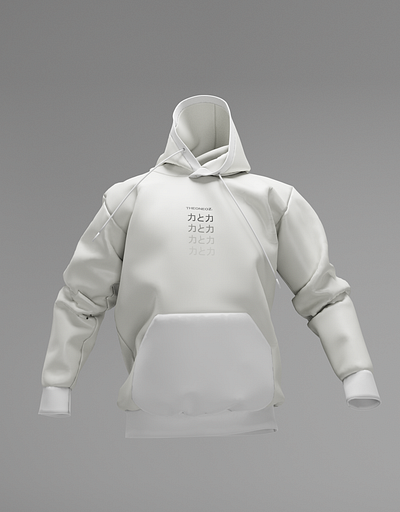 Branded Hoodie 3d branding clothing design graphic design illustration jacket logo ui vector