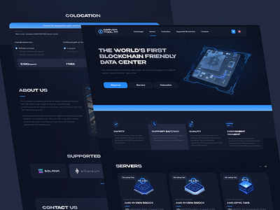 SERVERPOOL - HOSTING SERVICE - Landing Page Design design landing ui ux