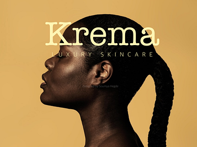 Krema - premium skin care branding and graphics brand concept brand inspiration branding colour palette logo luxury branding minimalistic branding premium branding skin care branding yellow moodboard