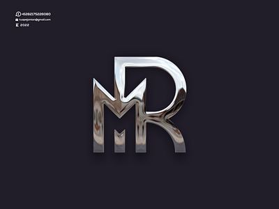 Monogram RM or MR Logo Design art awesome design design logo graphic design icon letter lettering logo logos minimal monogram