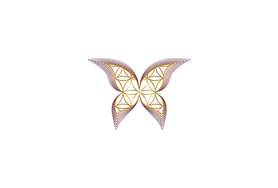 Flower Of Life Butterfly Logo FOR SALE branding butterfly design flower of life for sale graphic design illustration logo natural seed of life vector