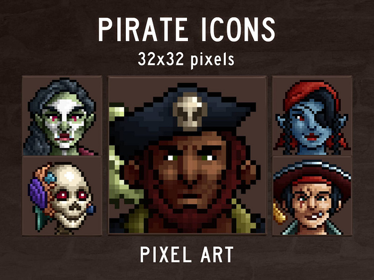 Resource 32x32 Icons Pixel Art Assets 