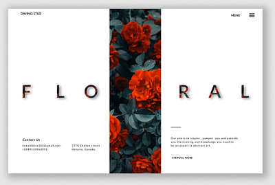 Floral Art branding design graphic design ui ux