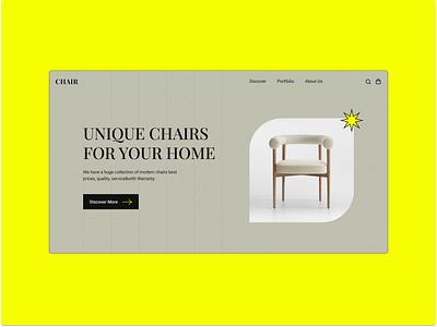 Call "Chair" design figma home page page ui ux website