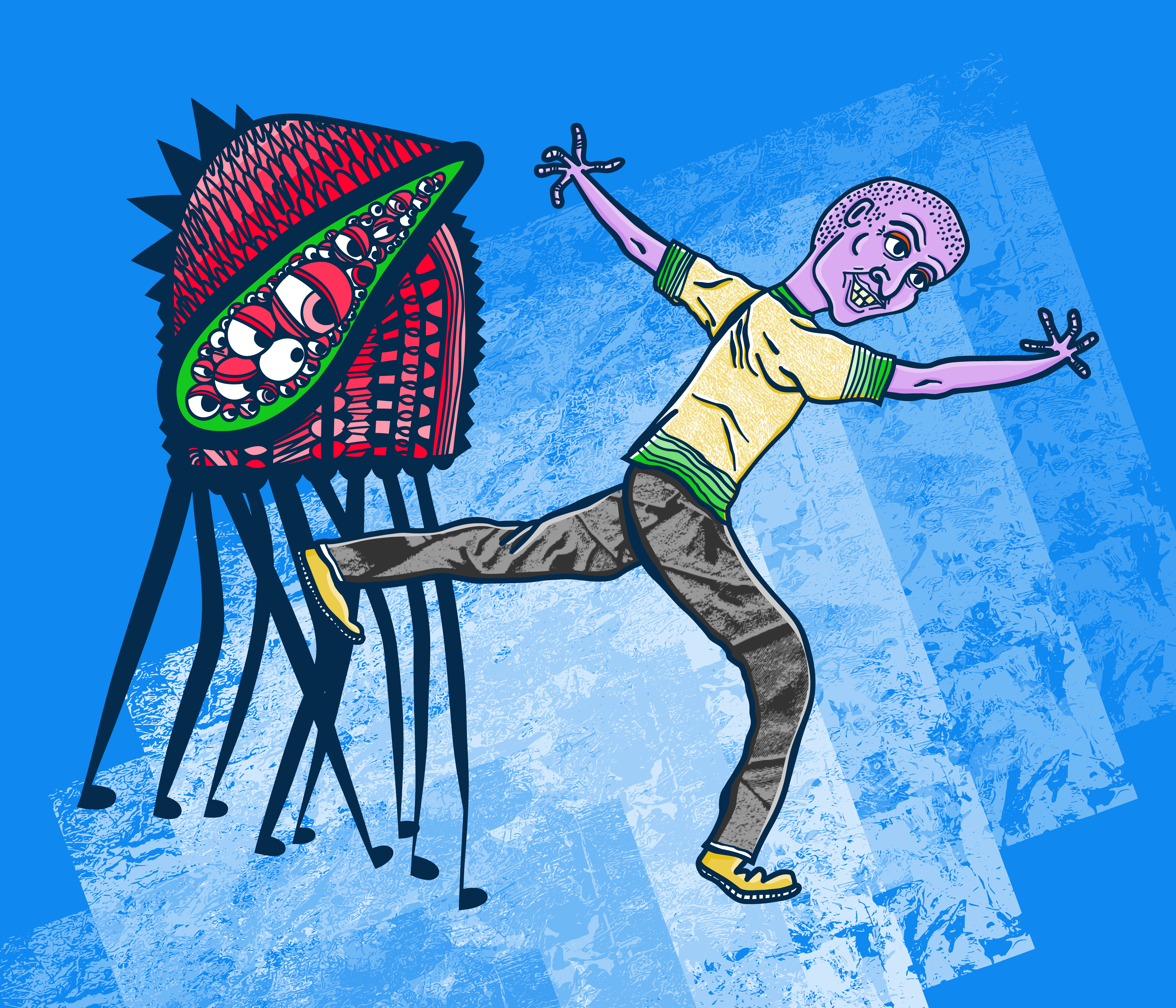 Full Swing drawing graphic design illustration