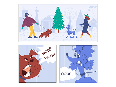 Kindness adobe illustrator illustration kindness new year pets winter