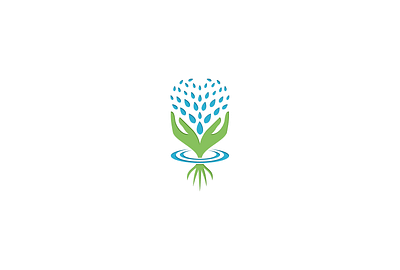 Grow Logo FOR SALE branding design for sale graphic design grow illustration logo natural plant plants vector water
