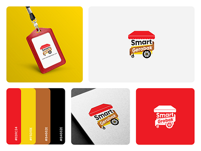 SmartGerobak - Logo Design app design dribble food foodlogo ilustration logo starup typhograpy