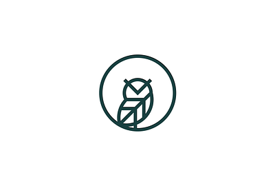 Wise Logo FOR SALE branding design for sale graphic design illustration leaf logo natural owl smart vector wise