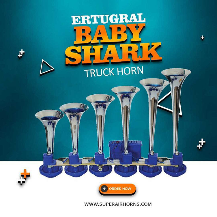 Baby Shark Truck Horn by Super Air Horns on Dribbble