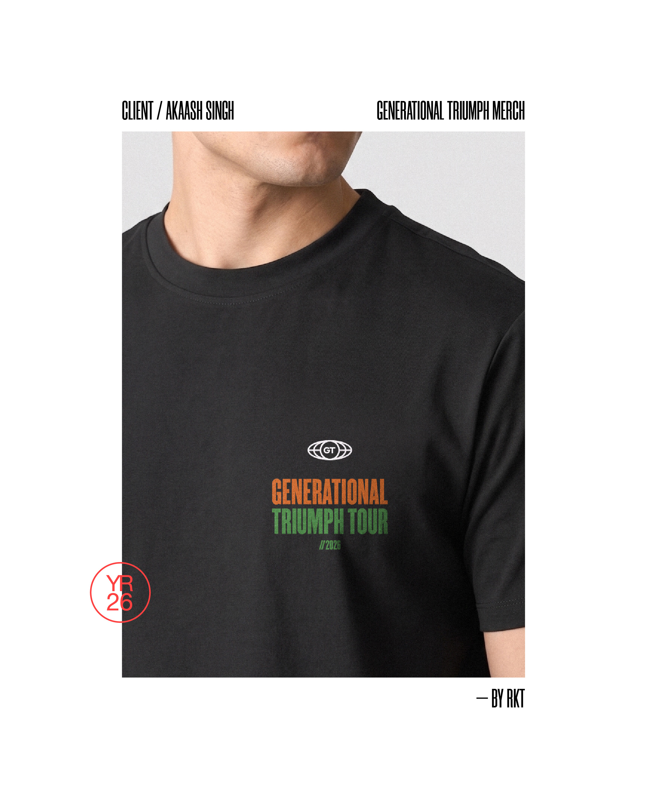 Reakt | Akaash Singh - Tour Merchandise Design brand design branding graphic design merch merch design