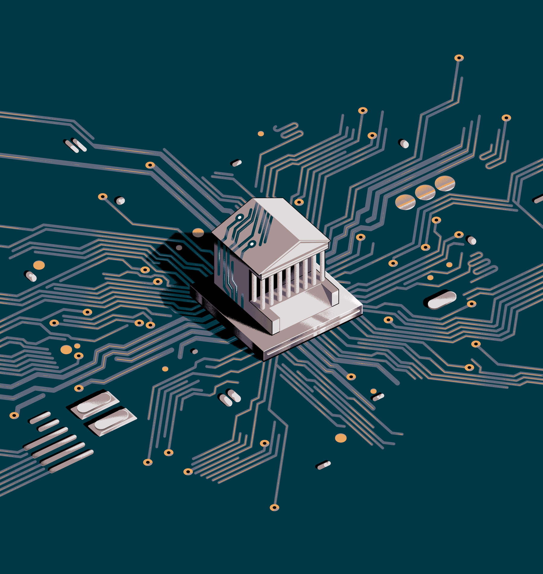 Innovation Power conceptual digital editorial edward tuckwell folioart illustration politics technology