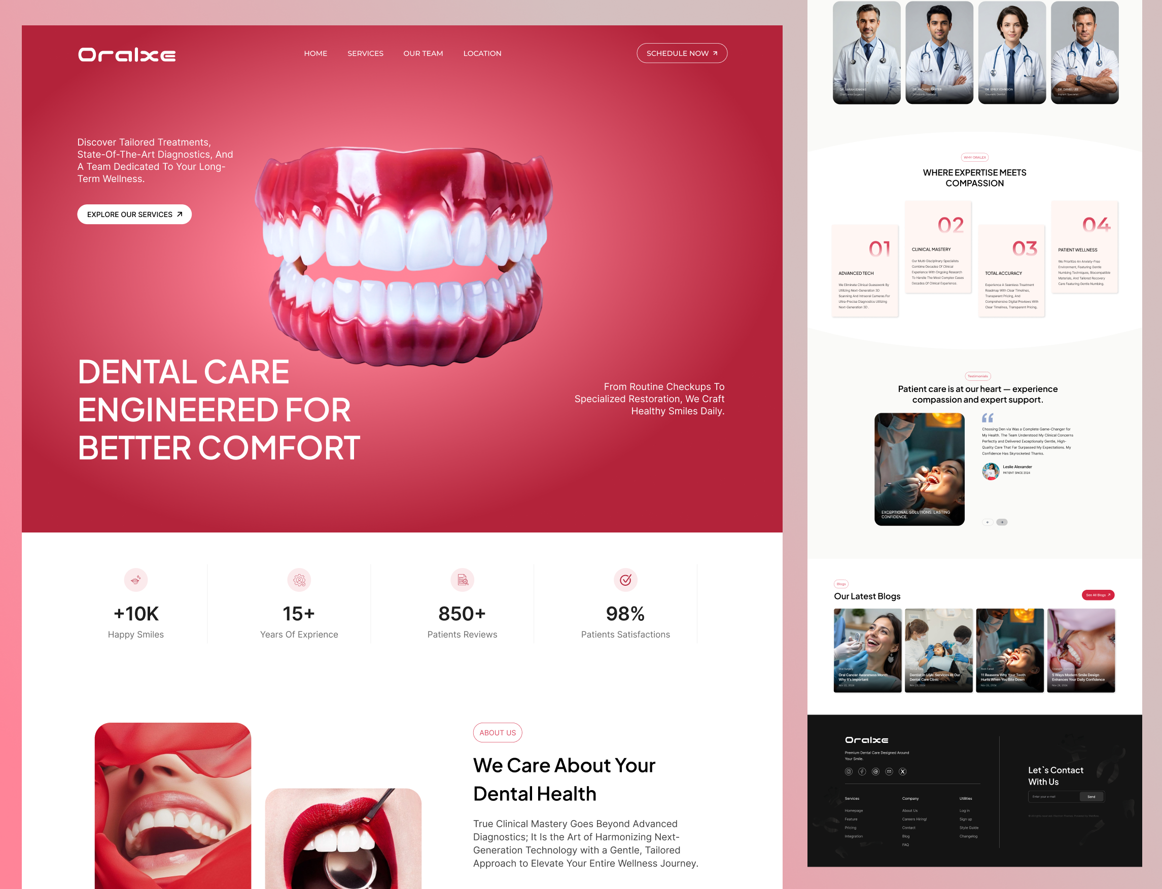 AI-Powered Dental Care Website UI/UX Design Ideas dental clinic dental design dental website dental website clinic dental website design dental website ui dental website uiux dentist dentist website dentistry landing page tooth webdesign