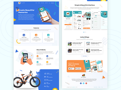 E-bikes app design branding design e bike graphic design illustration landing page logo mobile app ui mokup typography ui uiux ux vector web design
