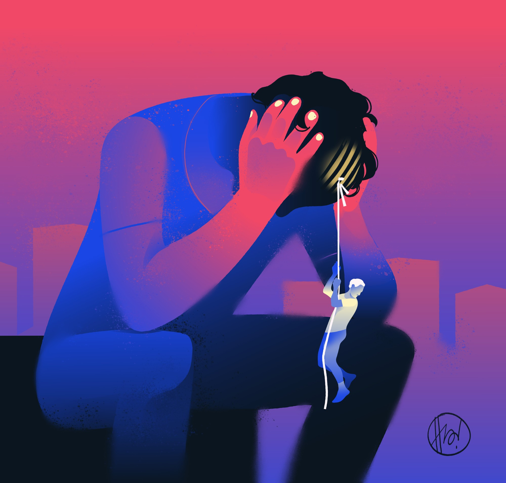 Escape from Myself escape help illustration jail lifestyle mental disease prisoner self analisys